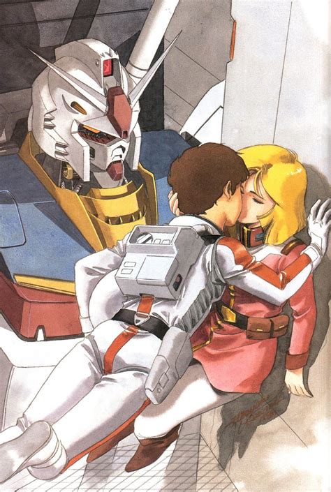 Gundam Amuro And Sayla Gundam Gundam Art Anime