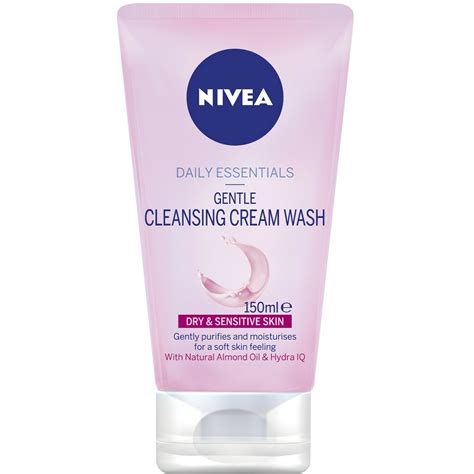 Nivea Daily Essentials Gentle Cleansing Cream Wash 150ml Dry Sensitive