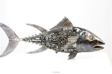 Metal Fish Sculpture By Mari9art Pixels