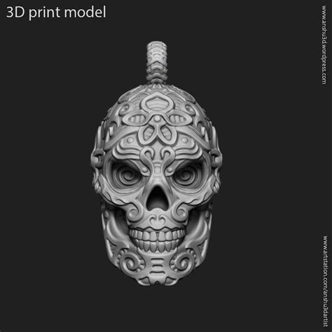 Biker Skull Vol12 Pendant Jewelry 3d Model 3d Printable Cgtrader