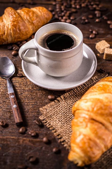 Coffee And Croissant F Photo By Grafvision On Envato Elements Good