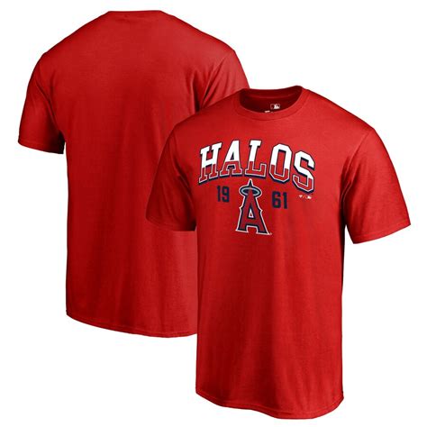 Mens Los Angeles Angels Fanatics Branded Red Hometown Collection Halos