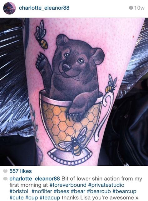 Charlotte Timmons Honey Tattoo Teacup Tattoo Bear Tattoo Bee Tattoo