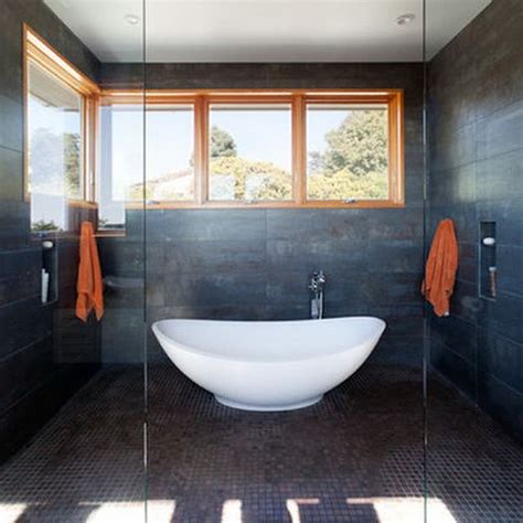 Neat Idea His And Hers Sides Of The Wet Room With A Tub Needs