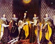 Luis XIV, Recibiendo a su hermano Phillipe de Orleans,en la orden del ...