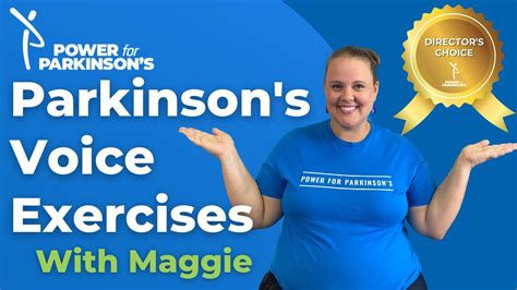 Parkinsons Voice And Swallowing Exercises With Maggie Moore Power For Parkinsons Exercise