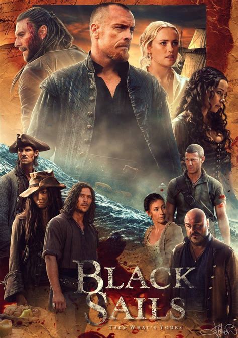 Black Sails 3 Poster By Jonathan Mcferran Black Sails Starz Black