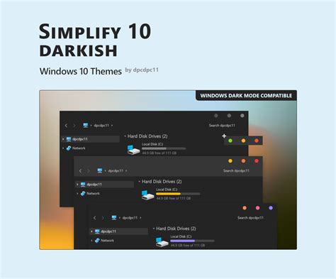 Simplify 10 Dark Windows 10 Theme Pack 50 In 1