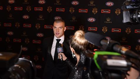 Brownlow Medal 2017 Winner Dustin Martins Dad Shane Celebrates In