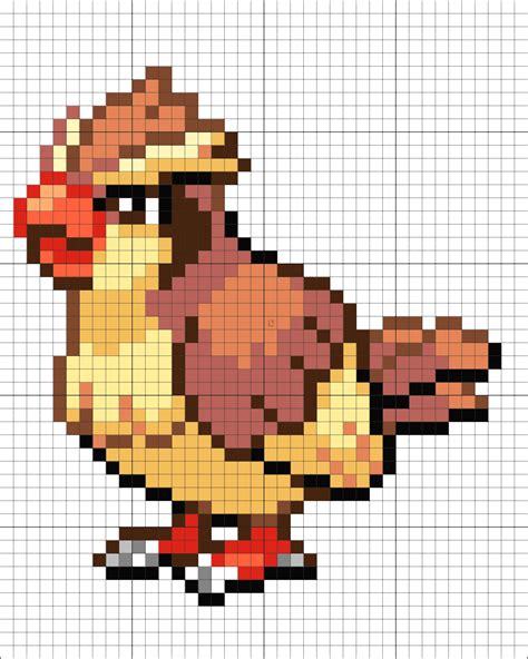 16 Pidgey Pixel Art Pokemon Pokemon Cross Stitch Anime Pixel Art