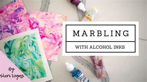 How To Marble With Alcohol Inks Easy Diy Youtube