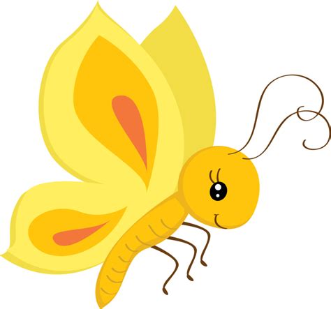 Butterfly Cute Insect Png Clipart Png Mart