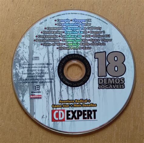 Jogo Para Computador Cd Expert 18 Demos Jogáveis Casa Do Colecionador