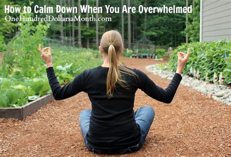 How To Calm Down When You Are Overwhelmed One Hundred