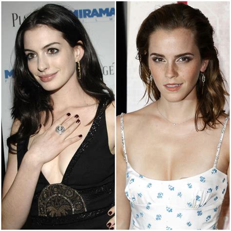 Anne Hathaway Vs Emma Watson R CelebBattles