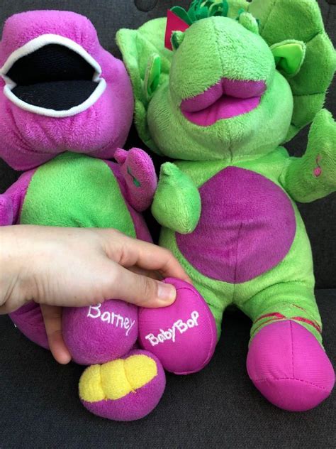 Singing Barney And Baby Bop Stuffed Plush Toy Hobbies And Toys Toys