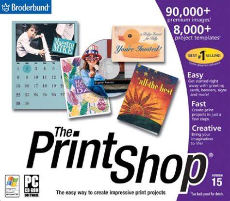Broderbund Print Shop Deluxe Version 15 Program The Best Free