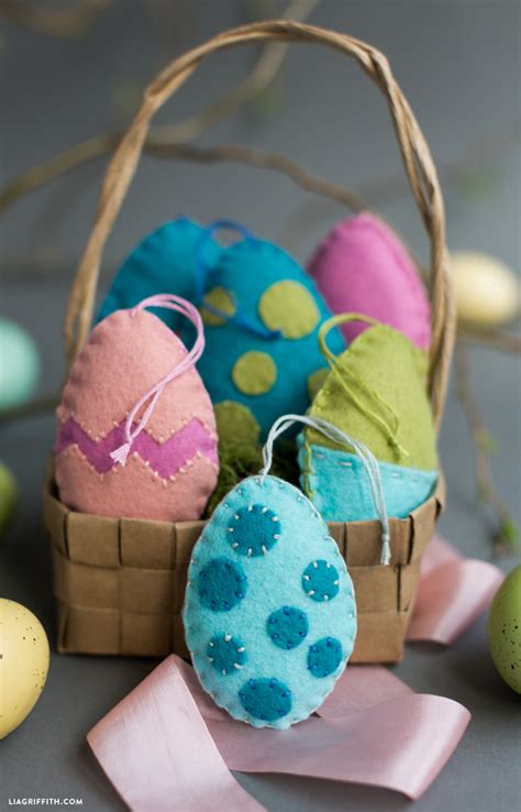 Felt Easter Egg Ornaments Lia Griffith
