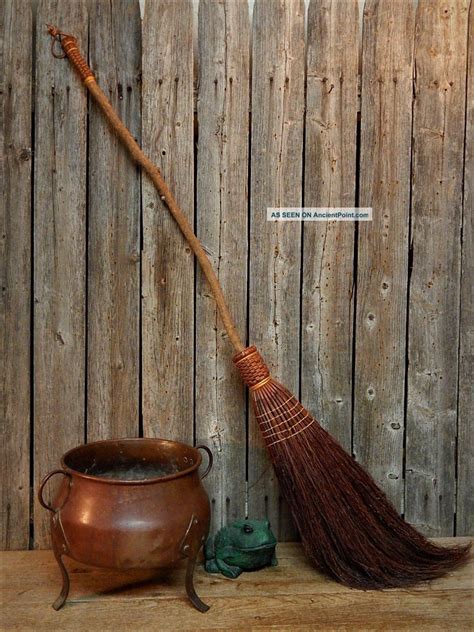 Old England Witch Hearth Broom Primitive Rustic Farmhouse 42