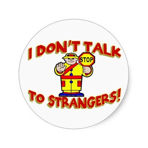Stranger Danger Classic Round Sticker In 2021 Stranger