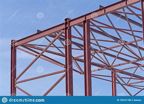Steel Frames Of A Building Under Construction Stock Photo Image Of
