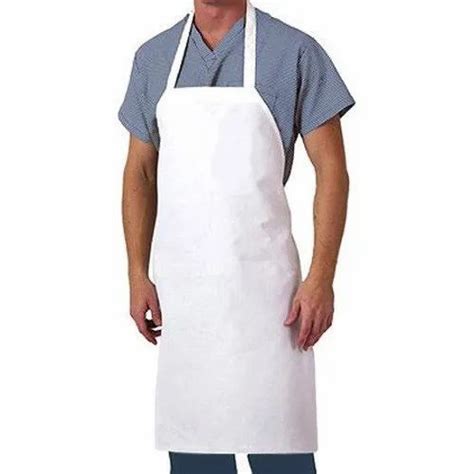 Cotton Plain White Kitchen Apron Size Small At Rs 30 In Thane Id 10653174533