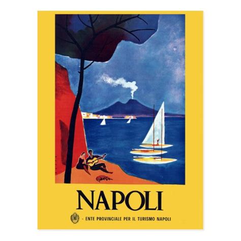 Vintage Naples Italy Travel Postcard Au