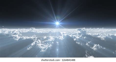 Stratosphere Above Clouds Stock Illustration 1264841386 Shutterstock