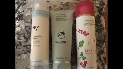 comparison review liz earle no7 hot cloth cleanser youtube