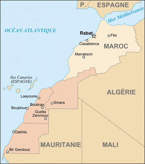 Morocco On World Map Surrounding Countries And Location On Africa Map