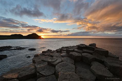 Sunset Over Giants Causeway October 2016 Richard Elliott Aerial Filming