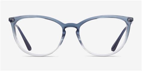 Vogue Eyewear Vo5276 Cat Eye Gradient Blue Frame Glasses For Women Eyebuydirect Canada