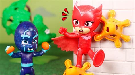 Pj Masks Toys ⚡ Night Ninja Catch Owlette ⚡😮⚡ Youtube