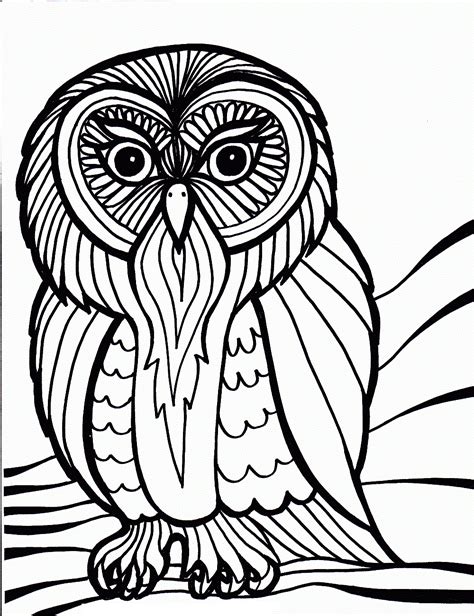 Owl Coloring Pages Free Printable