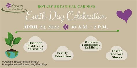 Earth Day Celebration Rotary Botanical Gardens