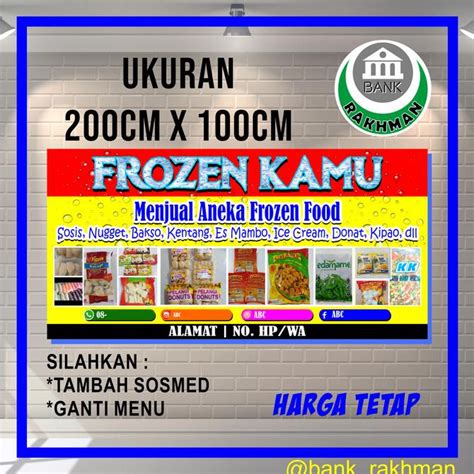 Contoh Spanduk Toko Frozen Food Contoh Banner Minuman Kekinian Porn