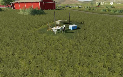 Fs19 Placeable Hammock With Sleep Trigger V1 0 Fs 19 Objects Mod Download