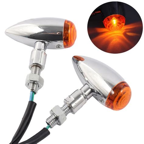 Newest Motorcycle Turn Signal Lamp Refitted Amber Motorbike Scooter