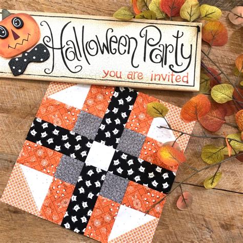 Country Fall Block Tutorial Fall Quilts Halloween Quilts Sampler Quilt