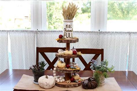 Three Tier Stand For Fall Decor Angie Holden The Country Chic Cottage