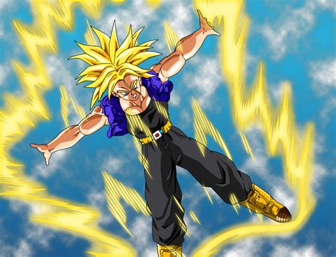 The history of trunks and featuring future trunks' confrontation with babidi to prevent majin buu's awakening (an event briefly covered in super and loosely based on dragon ball z shin budokai: Image - Future Trunks ssj1.jpg - Ultra Dragon Ball Wiki