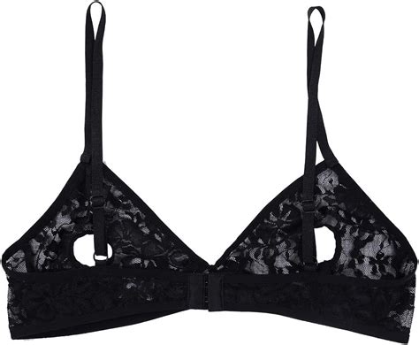 Buy Yartina Womens Lace Floral Sheer Bra Nipple Hollow Out Bralette