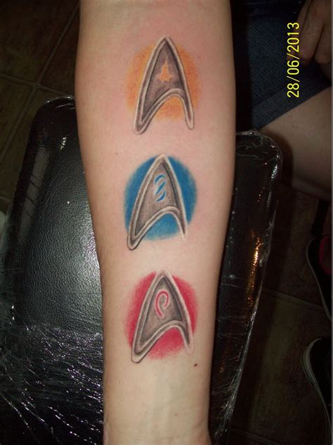 Tattoos are popular among men and accustomed to the society for a long time. Colorful Star Trek Tattoo By Dannewsome