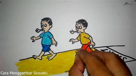 Gambar Animasi Lari Paling Populer 20 Gambar Kartun Orang Lari