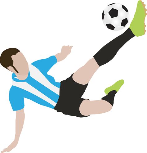 Cartoon Football Soccer Player Man In Action 10135396 Png