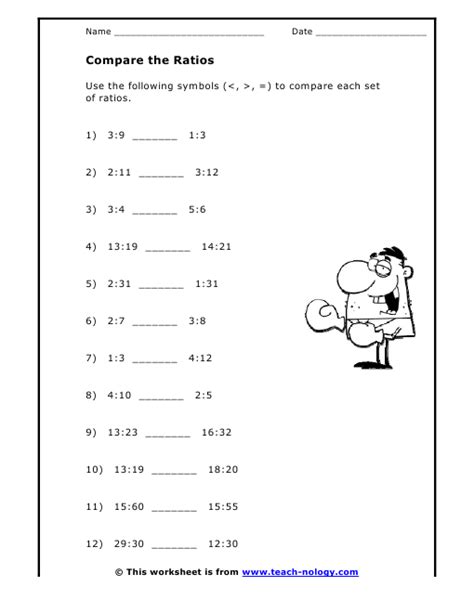 Ratios Worksheet