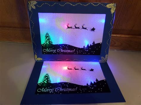 Led Backlit Pin Hole Holiday Card 7 Steps With Pictures Instructables