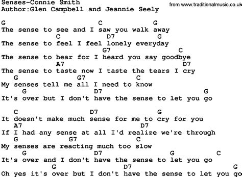 Country Musicsenses Connie Smith Lyrics And Chords