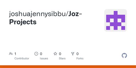 Github Joshuajennysibbujoz Projects