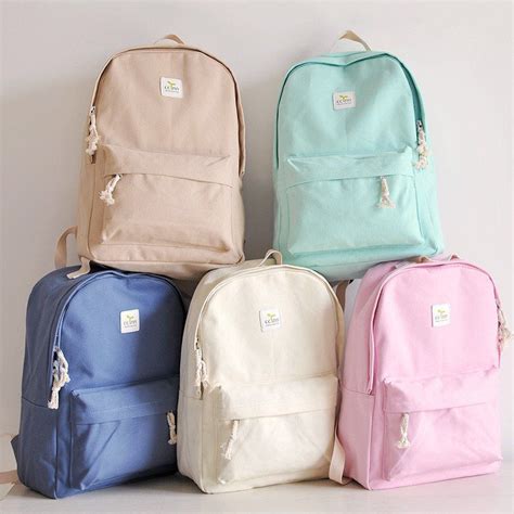 Students Canvas Backpack Bags Backpack Bags Cute Backpacks For School